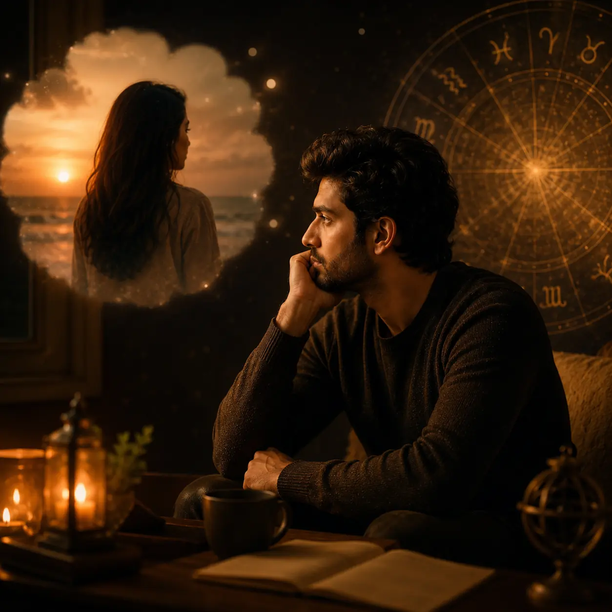 Person reflecting on a past relationship during a private consultation