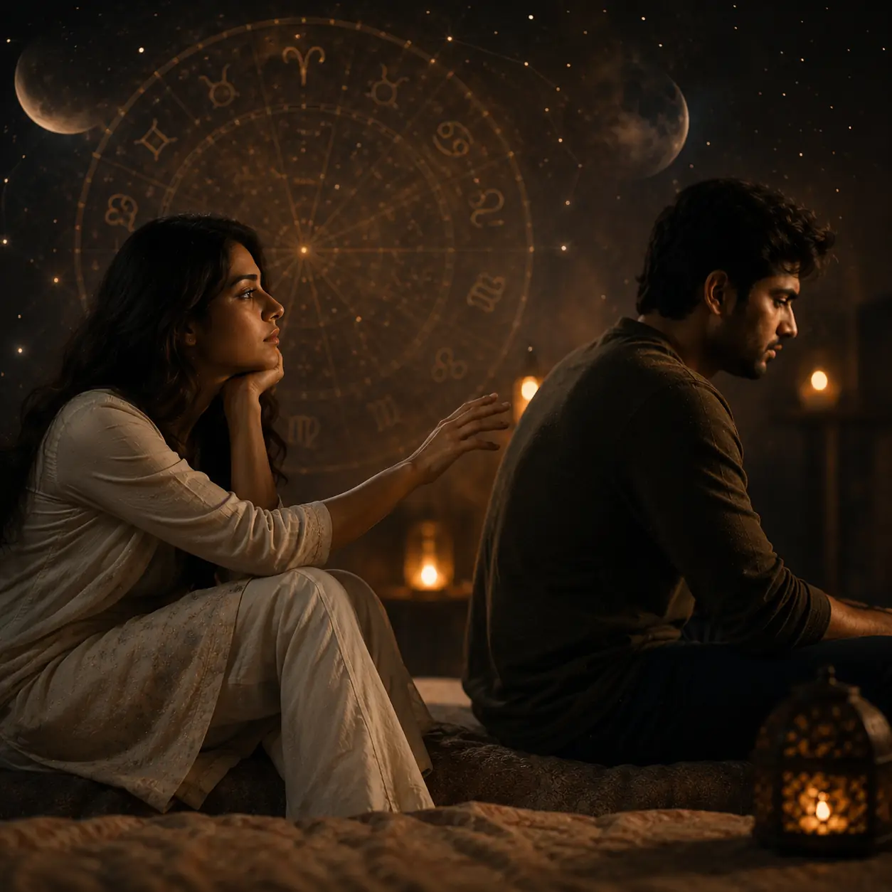 Person reflecting on an uncertain one-sided relationship